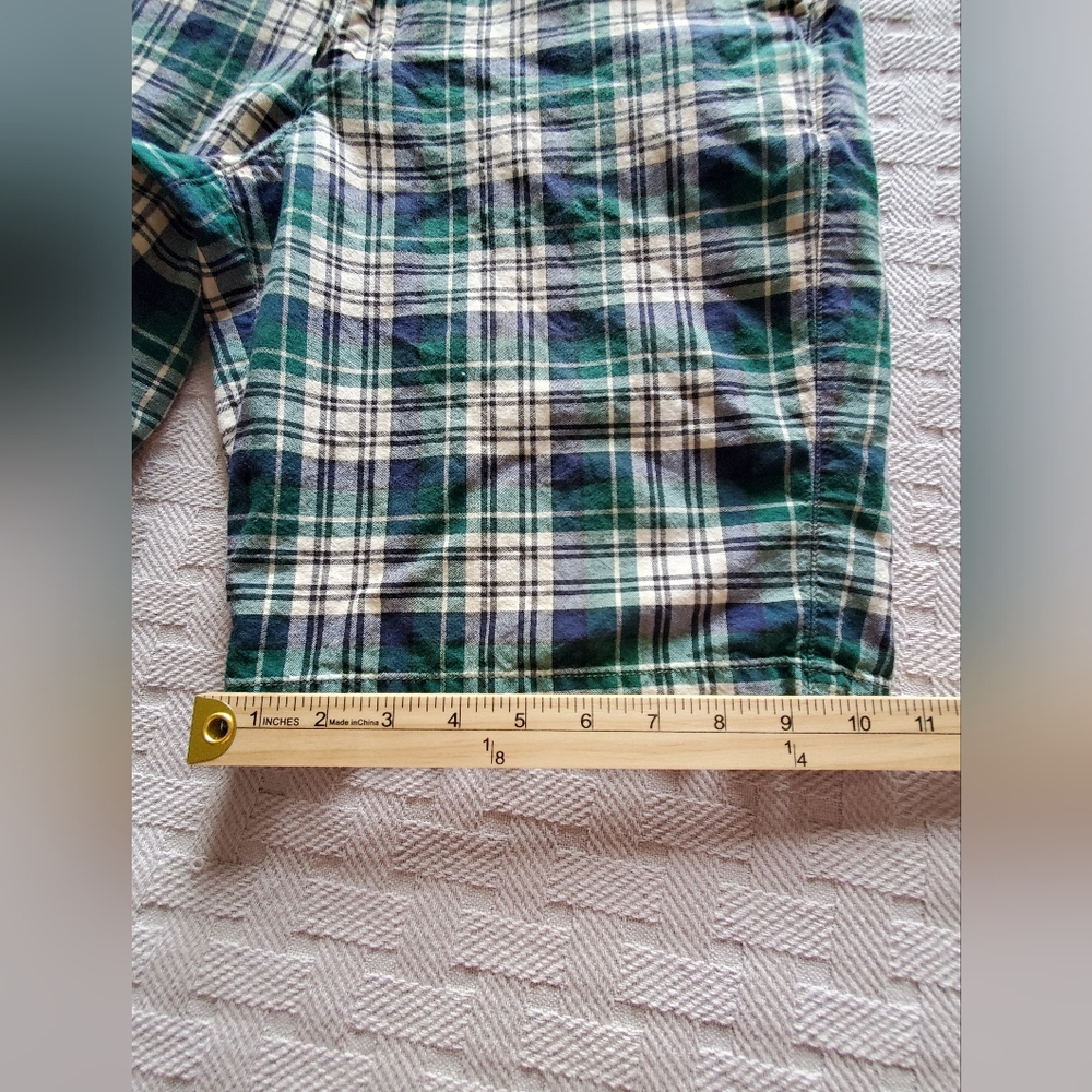 Lands' End Shorts Canvas Plaid Chino Multicolor Preppy Cotton Vacation Ready - Picture 12 of 14